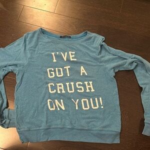 Wildfox I got a crush on you pullover